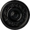 Ekena Millwork Tyrone Ceiling Medallion (Fits Canopies up to 6 3/4"), Hand-Painted Black Pearl, 16 1/8"OD x 3/4"P CM16TYBPS - alternate 1